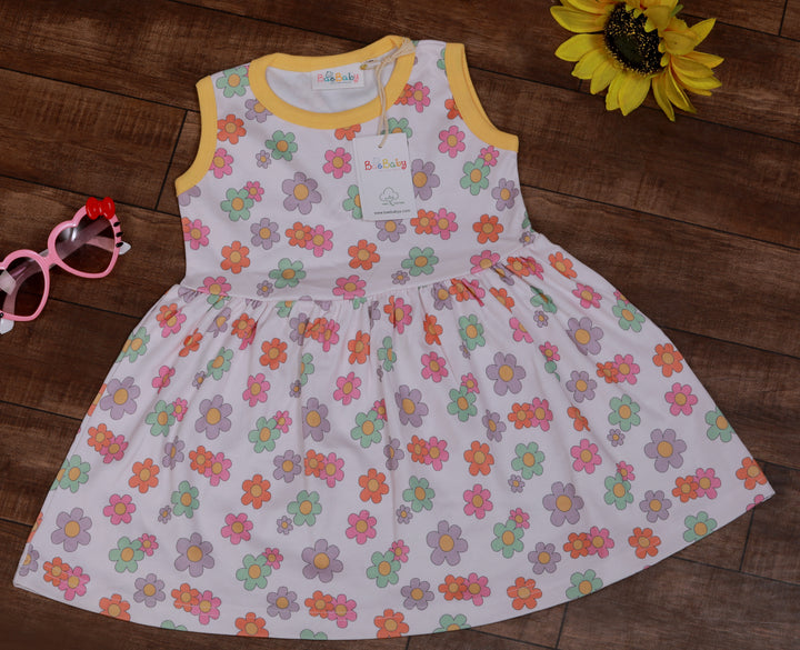 SLEEVELESS GATHERED SKIRT