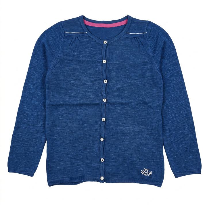 Girls Classic Button-Front Knit Cardigan Sweater – Lightweight Everyday Layer