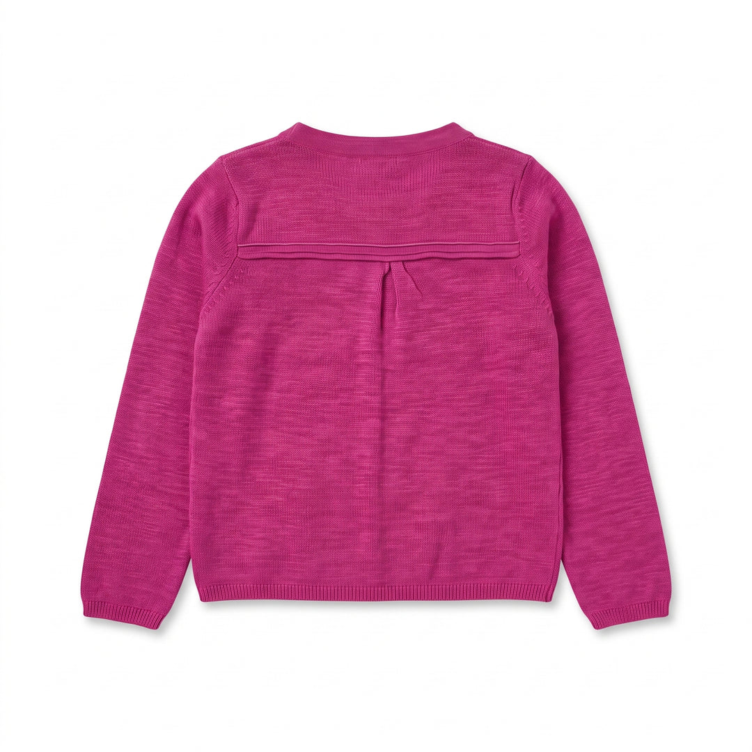 Girls Classic Button-Front Knit Cardigan Sweater – Lightweight Everyday Layer