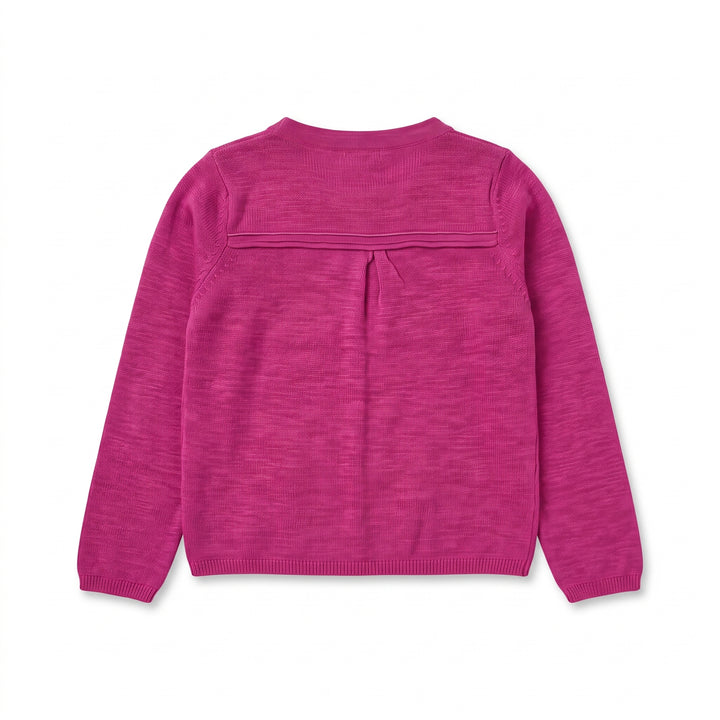 Girls Classic Button-Front Knit Cardigan Sweater – Lightweight Everyday Layer