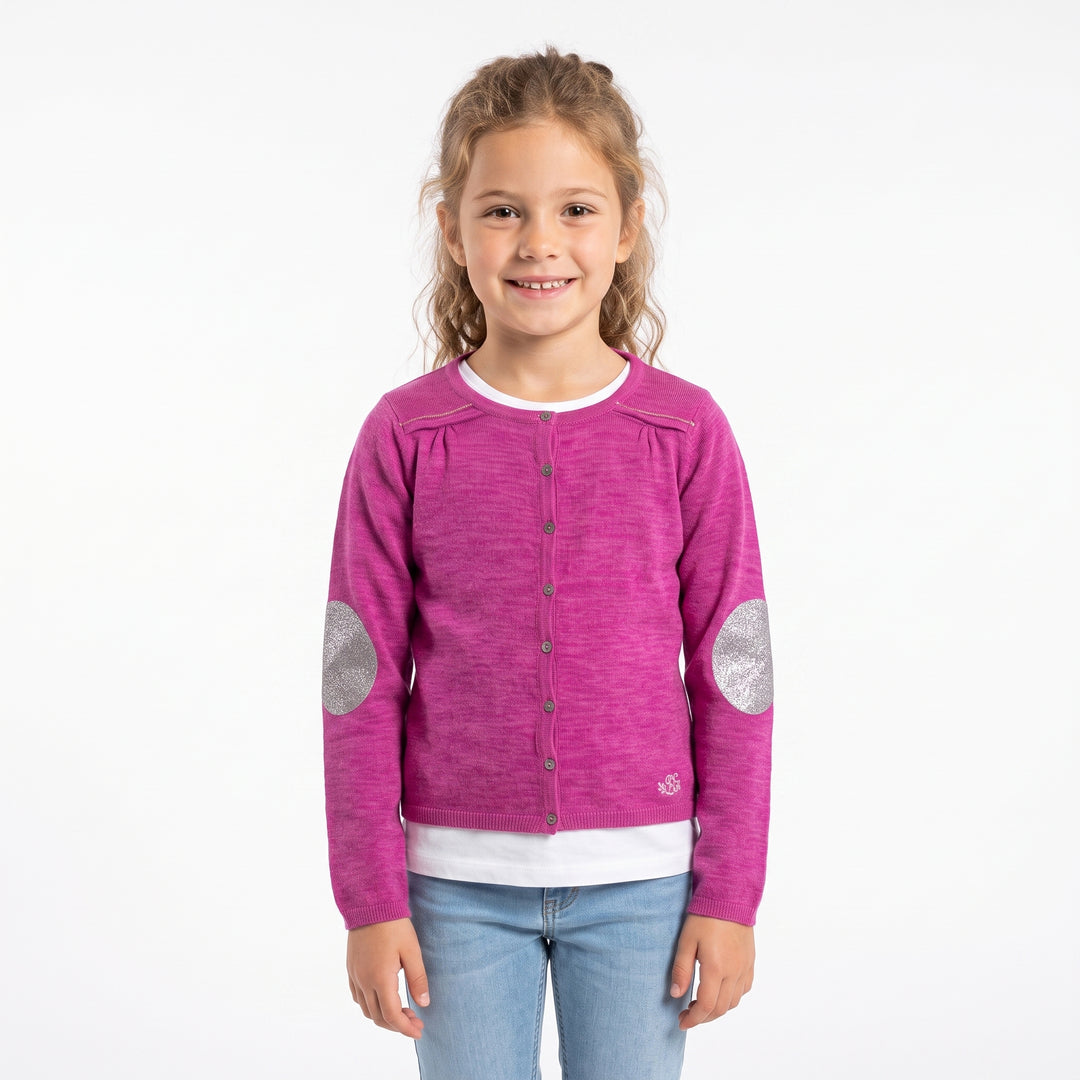 Girls Classic Button-Front Knit Cardigan Sweater – Lightweight Everyday Layer