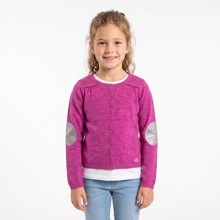 Girls Classic Button-Front Knit Cardigan Sweater – Lightweight Everyday Layer
