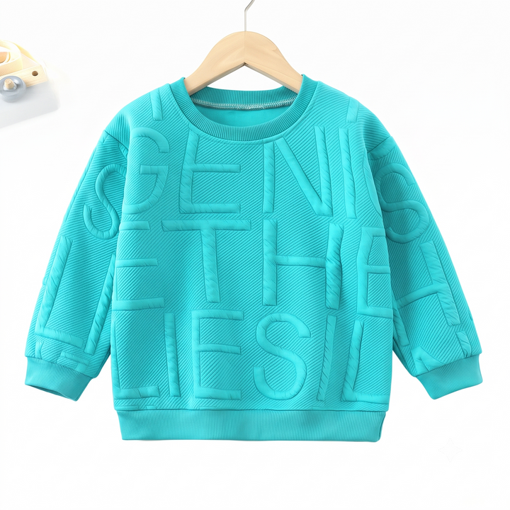 Spring Autumn Kid Top Hoodies Long Sleeve Plain Round Neck Soft Children Girls Boys Sweatshirt