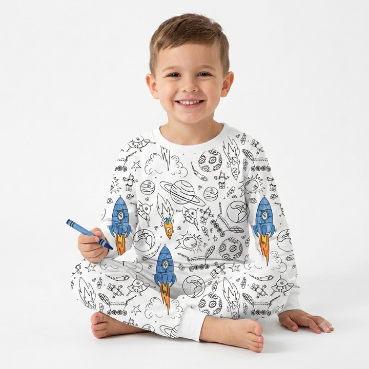 Baebabys Coloring Pajama DIY Paintable Pyjama set