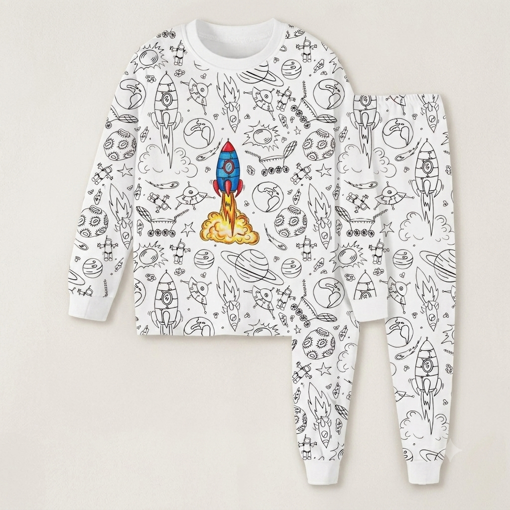 Baebabys Coloring Pajama DIY Paintable Pyjama set