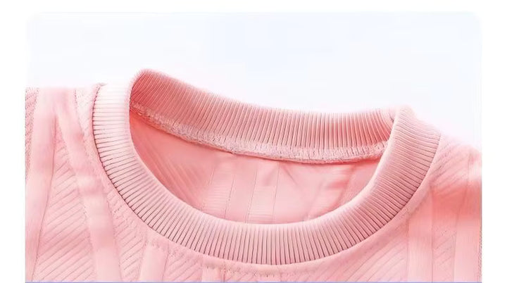 Spring Autumn Kid Top Hoodies Long Sleeve Plain Round Neck Soft Children Girls Boys Sweatshirt