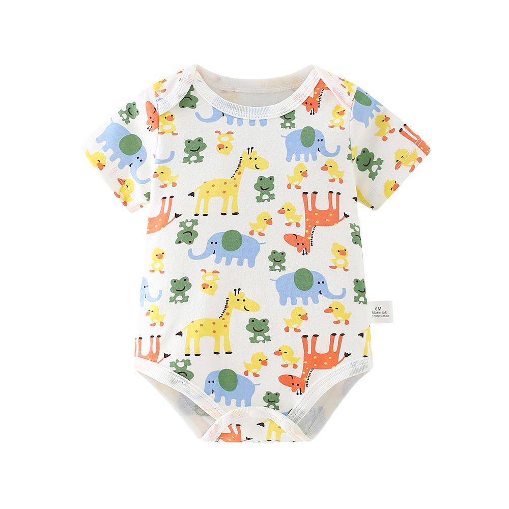 Baebabys Colorful Rompers  0 3 6 9 12 Months Newborn Boy Girl Soft Baby Romper Print Sweet New Born 100% Cotton Bodysuits