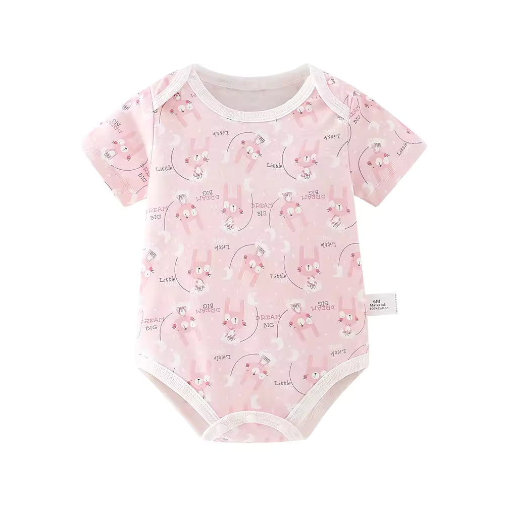 Baebabys Colorful Rompers  0 3 6 9 12 Months Newborn Boy Girl Soft Baby Romper Print Sweet New Born 100% Cotton Bodysuits