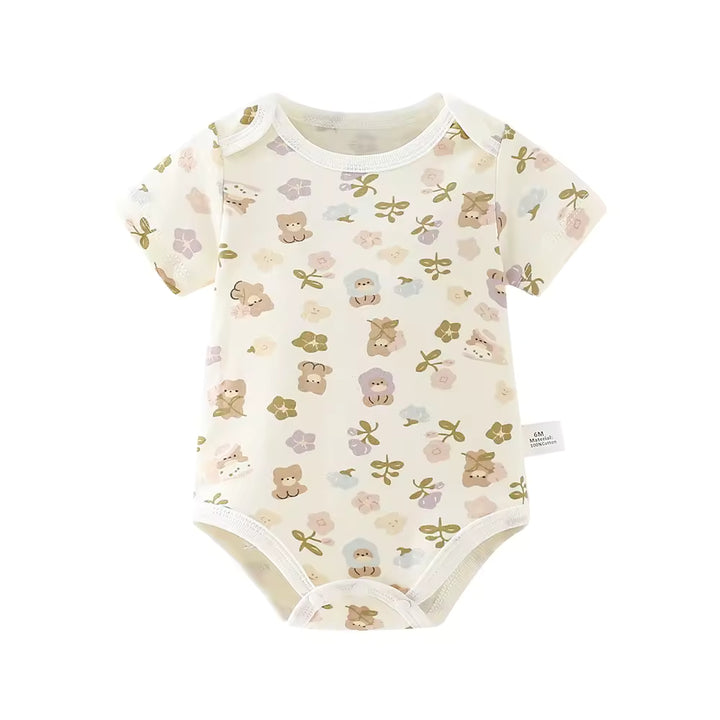Baebabys Colorful Rompers  0 3 6 9 12 Months Newborn Boy Girl Soft Baby Romper Print Sweet New Born 100% Cotton Bodysuits