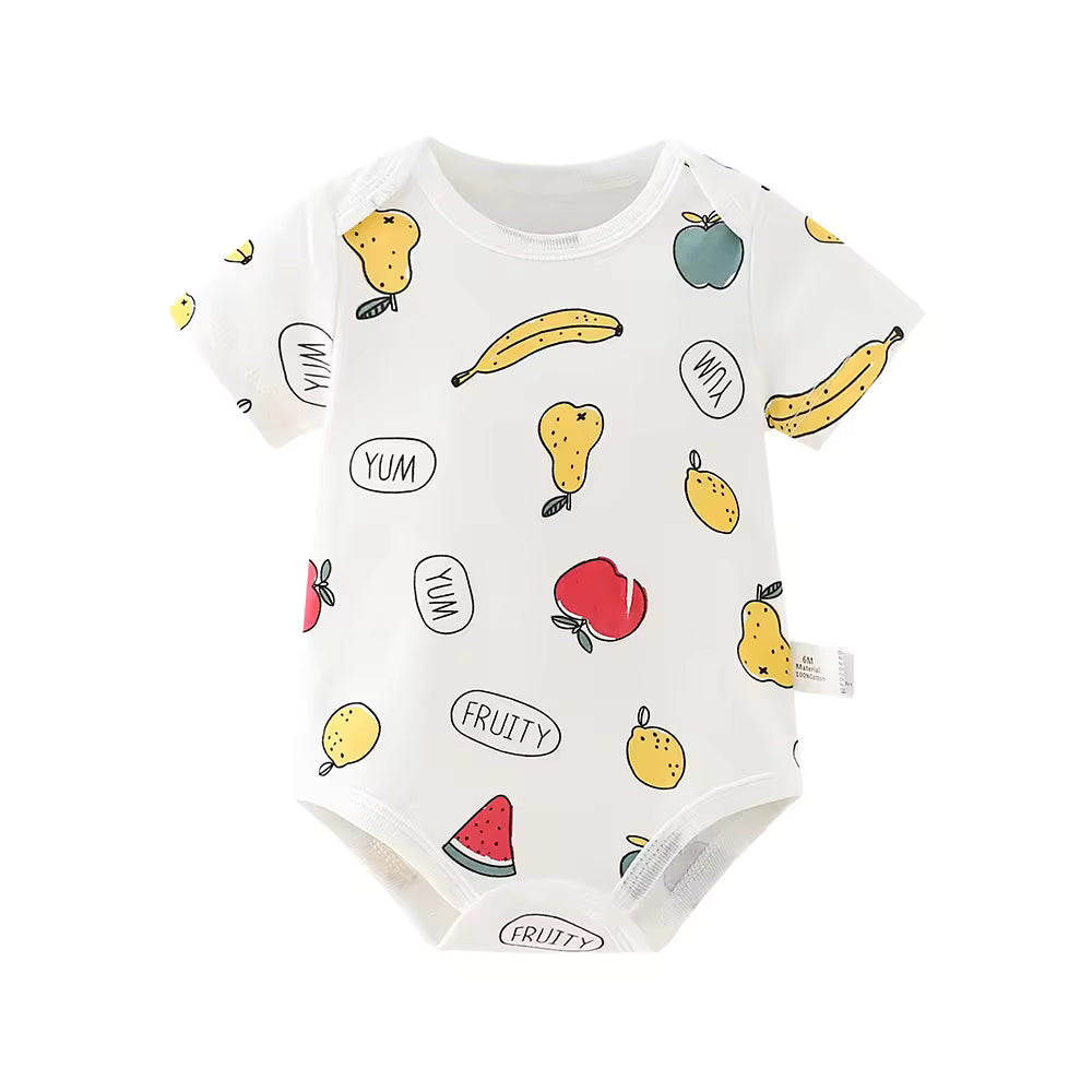 Baebabys Colorful Rompers  0 3 6 9 12 Months Newborn Boy Girl Soft Baby Romper Print Sweet New Born 100% Cotton Bodysuits