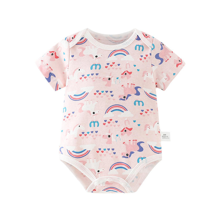 Baebabys Colorful Rompers  0 3 6 9 12 Months Newborn Boy Girl Soft Baby Romper Print Sweet New Born 100% Cotton Bodysuits