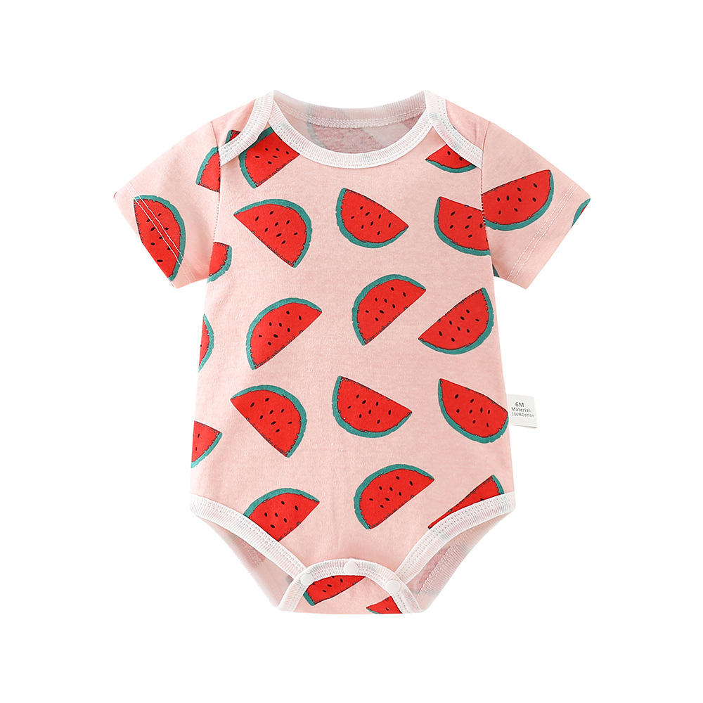Baebabys Colorful Rompers  0 3 6 9 12 Months Newborn Boy Girl Soft Baby Romper Print Sweet New Born 100% Cotton Bodysuits